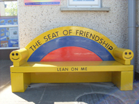 bespoke school playground bench - by timbertots
